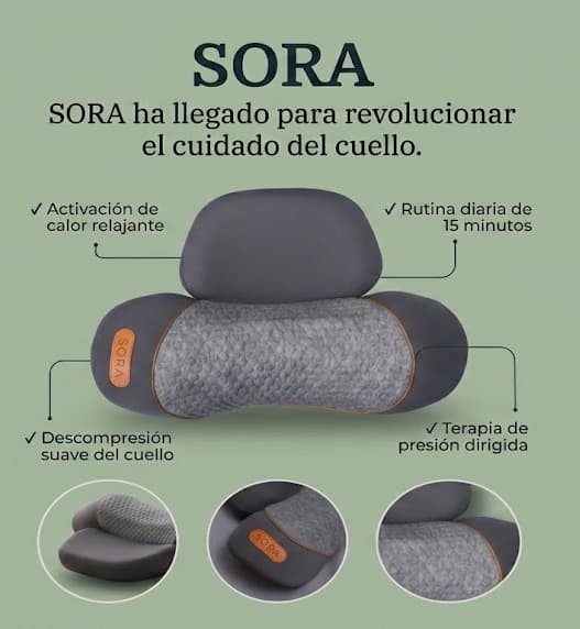 Almohada masajeadora — vibración, calor y masajes